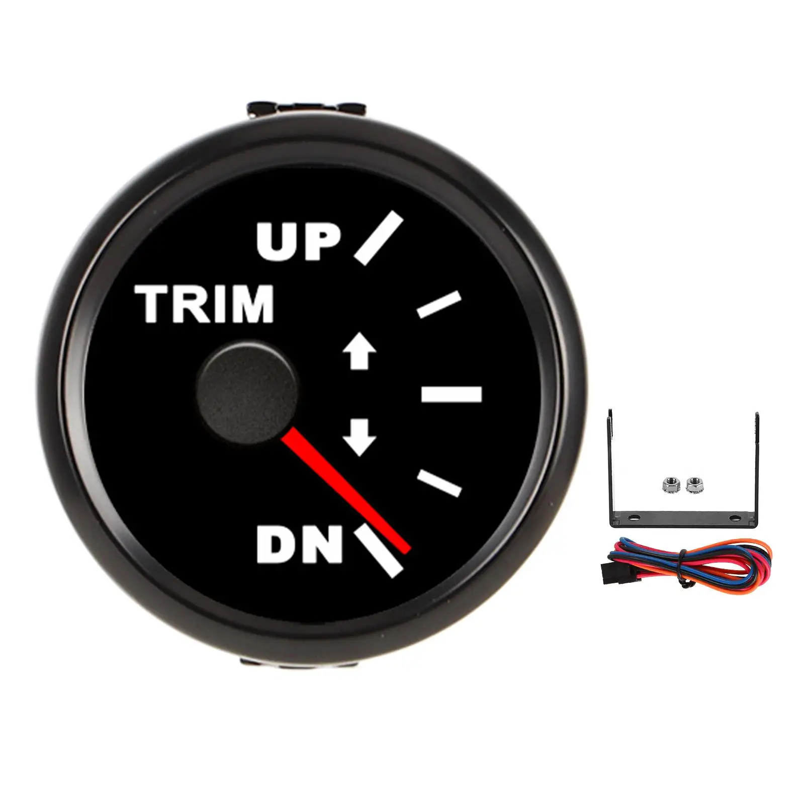 

Boat Trim Balance Gauge Meter Accurate for marine Trim Gauge 52mm/2in with Red Backlight for yacht