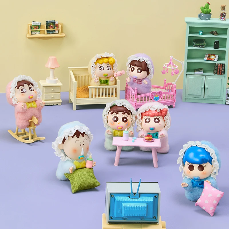 

Карандаш Шин-Чан, детская серия, виниловая плюшевая слепая коробка, милый персонаж аниме, кукла, настольный модный орнамент, мультяшная игрушка, подарок-сюрприз