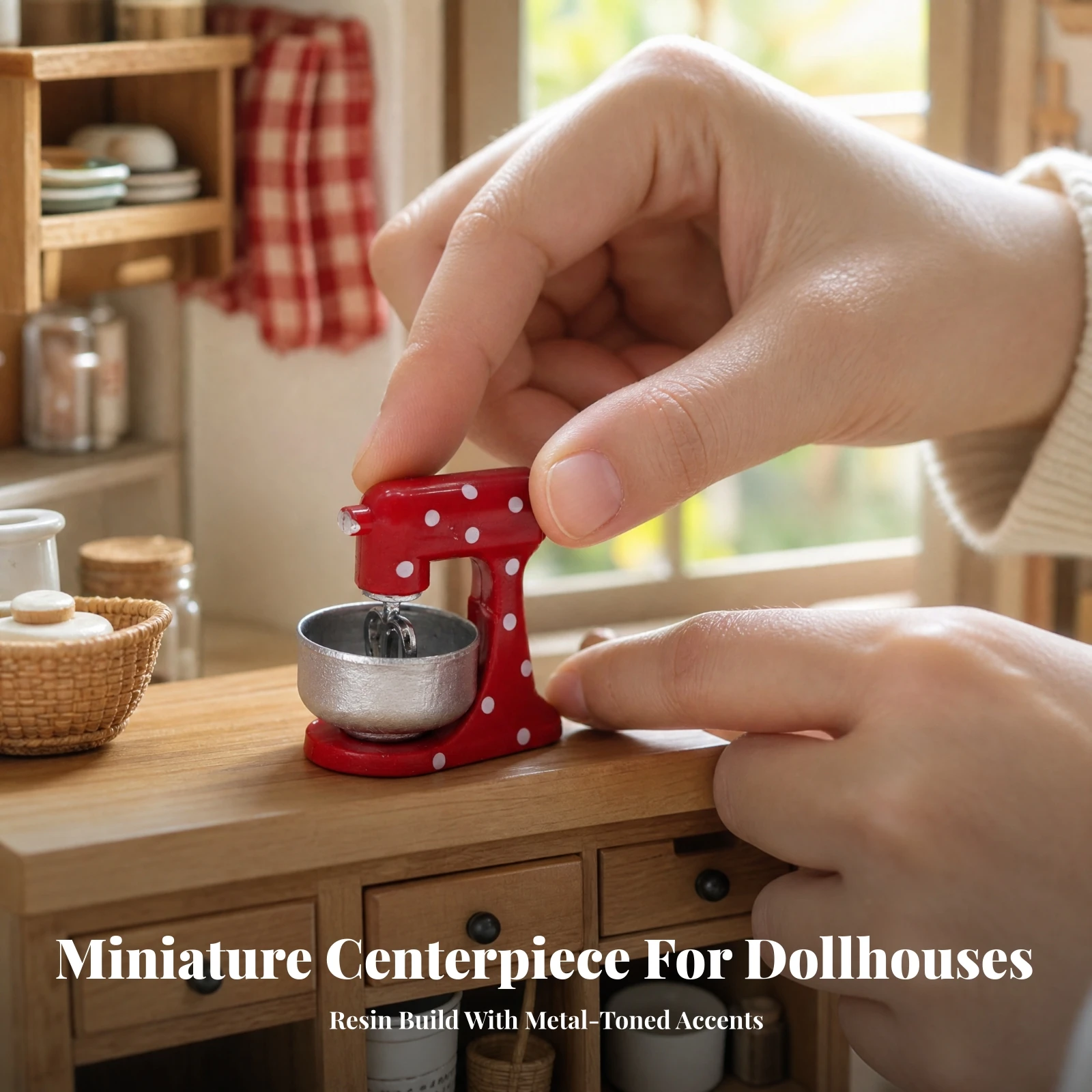 Stand Mixer Bowl - Miniature Stand Mixer Decorative Resin Stand
