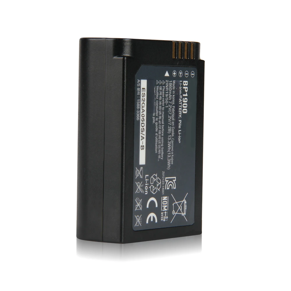 New Replacement Battery BP1900 For Samsung NX1 Rechargeable Battery 1860mAh