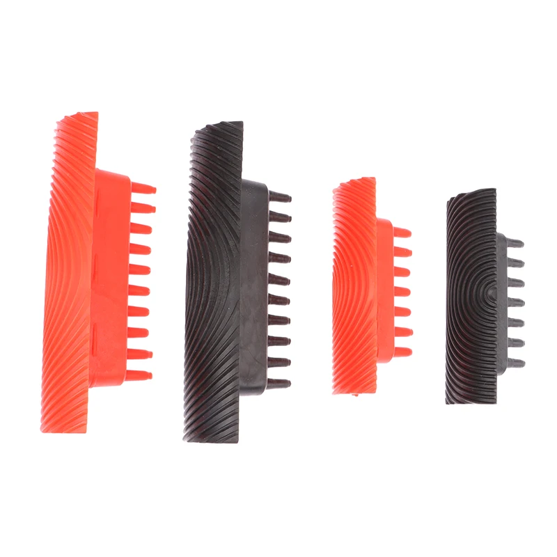 1Set Houtnerf Maker Afdrukken Kunst Verf Textuur Tekenen Gereedschap Rubber Simulatie Houtnerf Apparaat Roller Kwast