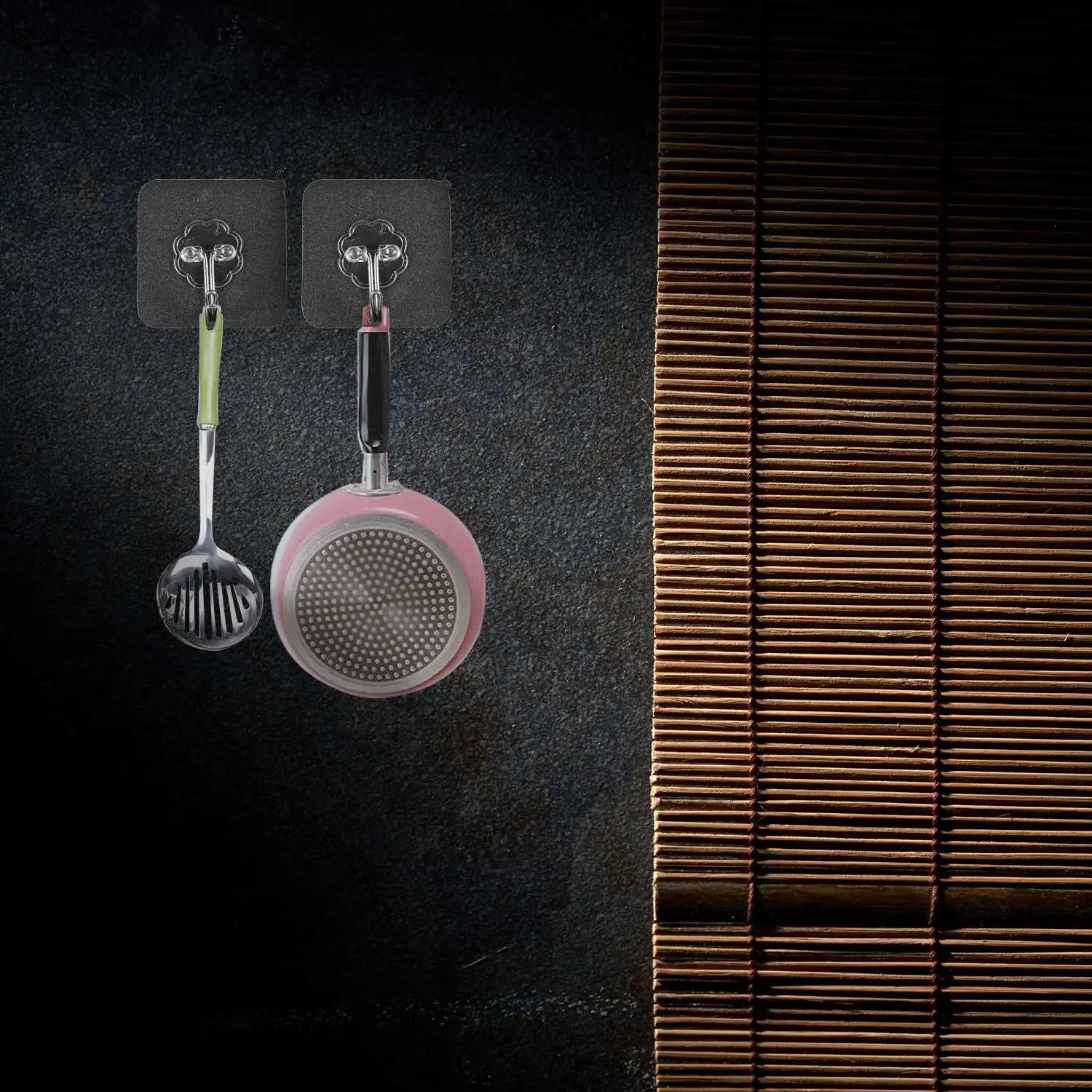 10 Packs Reusable Adhesive Hooks,Transparent Heavy Duty Wall Hooks with No Scratch, Waterproof and Oilproof for Bathroom G