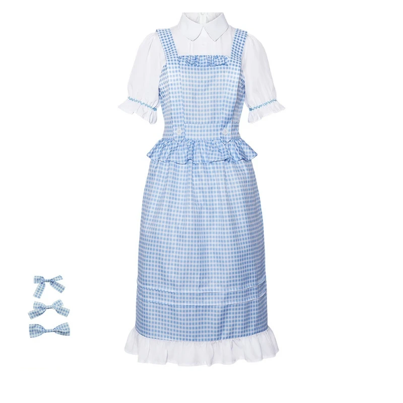 

Identity V Little Girl Dorothy Cosplay Dress, Anime Themed Skirt Outfit, Women's Stage Performance Fancy Dress Up Cos Suit