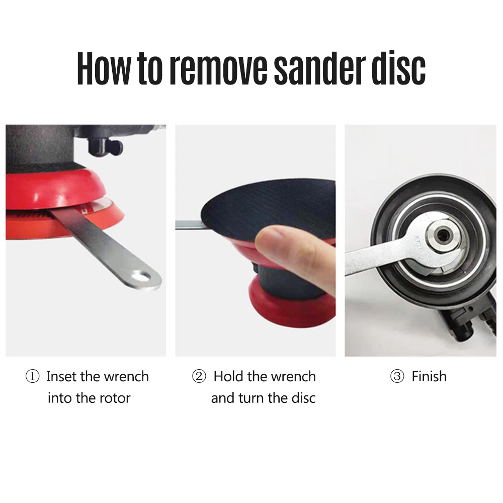 Pneumatic Orbital Sander Pneumatic Polisher Air Grinder,125mm/150mm Vacuum Eccentric Polishing/Grinding Machine Pneumatic Tools