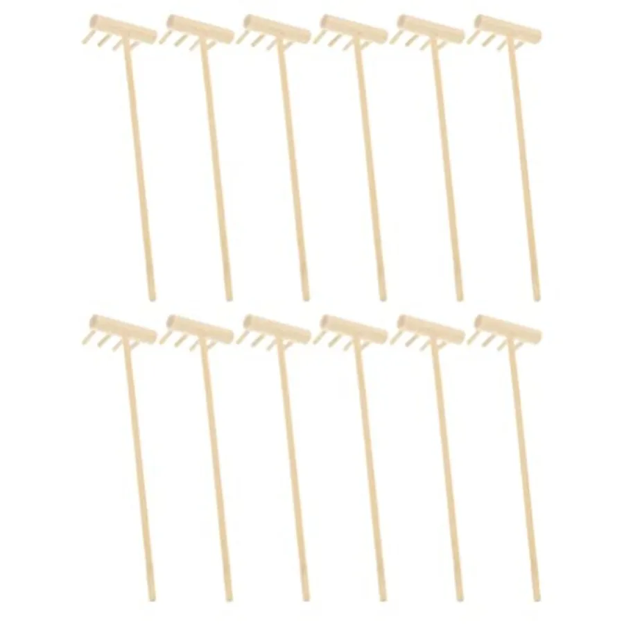 

Mini Garden Rake 5.51In Small Zen Garden Tool for Meditation Desktop Sand Rake in Black Stainless Steel with Smooth Finish for