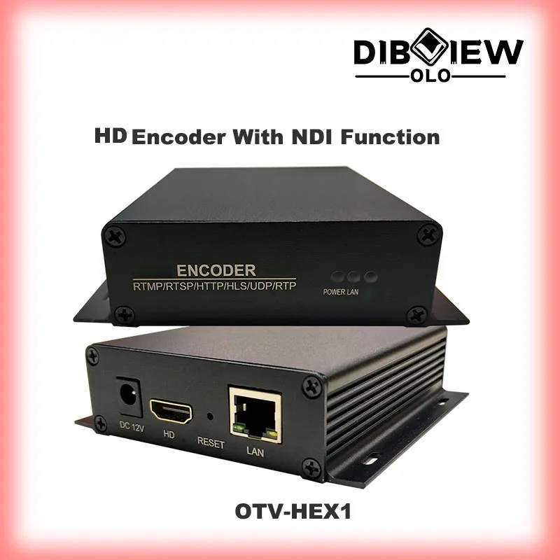 OTV-HEX1 H.265 H.264 NDI IPTV Streaming Video  Codec SRT UDP HD Encoder For Facebook Youtube