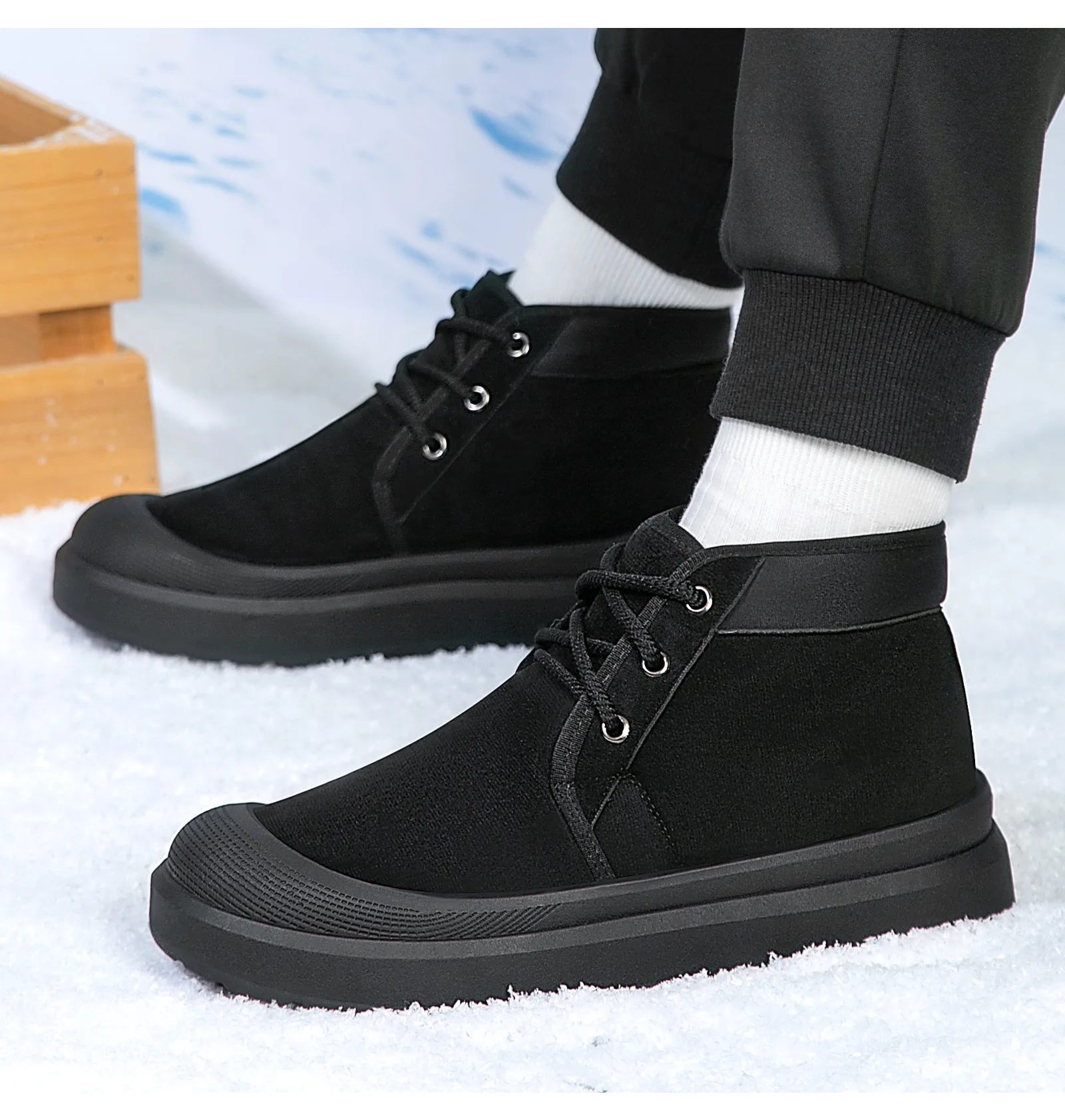 Winter Men's Snow Boots Warm F - Snow Boot Fur Lined recension och pris