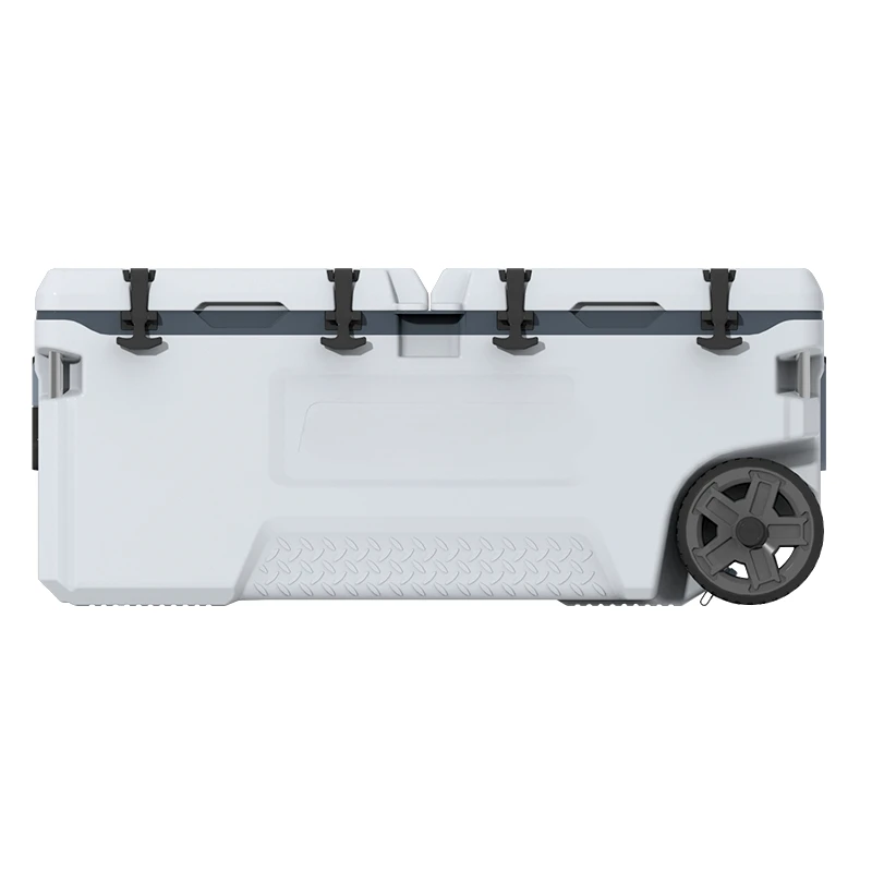 

Large capacity food insulation sea fishing box ice cube box tie rod pulley