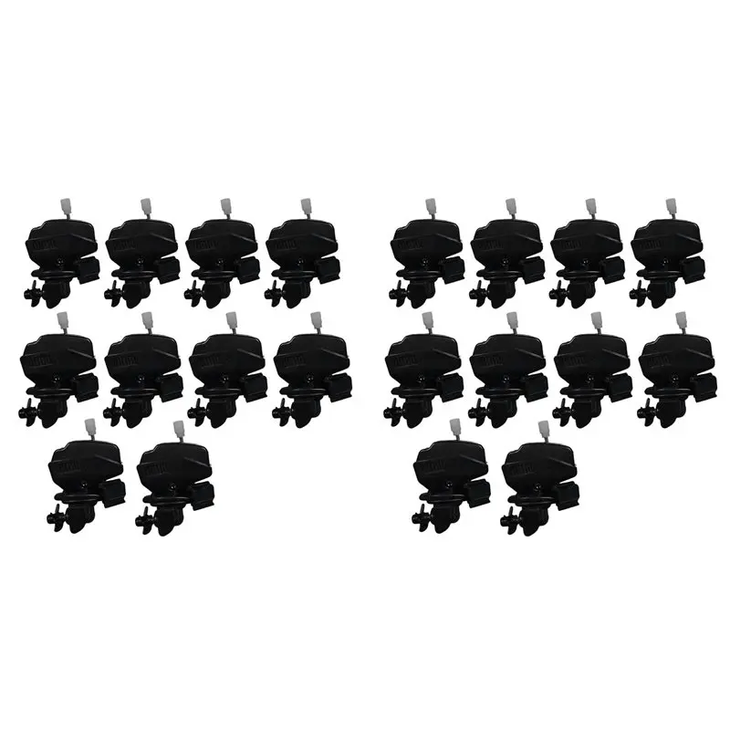 AB47-20PCS Boat Motor Coffee Stirrer, Stainless Steel Clip Drink Mixer, Novelty Miniature Boat Engine
