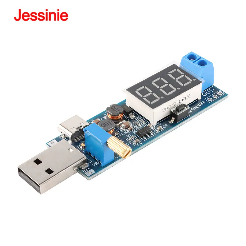 2Pcs/1pc Desktop Power Supply Module Adjustable Voltage 9V 1.2V 24V Boost Converter Step-up Board