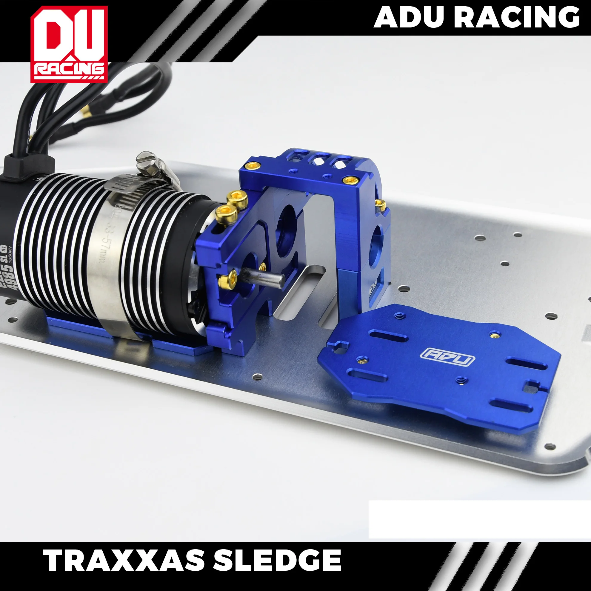 ADU RACING 7075-T6 49 CENTER MOUNT DIFF MOUNT COVER ESC PLATE For TRAXXAS 1/8 Sledge monster truck