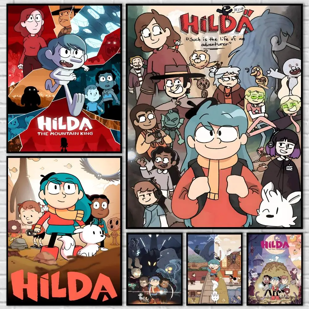 1pc Popular Tv Anime Cartoon H-Hilda Poster Durable HD PVC Wall Art - Waterproof Dustproof Easy Install For Home Cafe
