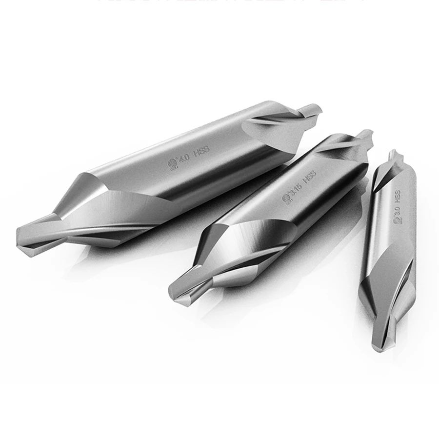 Punta centrale Punta centrale in acciaio inossidabile con scanalatura a spirale completamente rettificata Punta centrale tipo A 6522 HSS/M35 HSS contenente cobalto