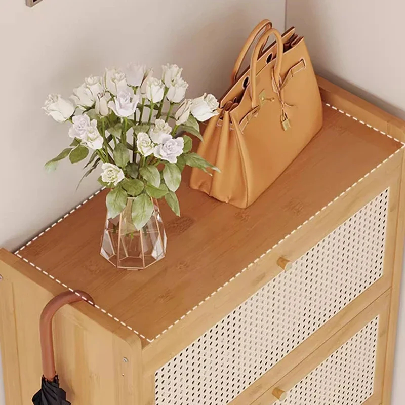 Modern Multilayer Shoe Cabinets Nordic Bamboo Simple Decor Shoe Rack Luxury Organizer Armarios De Dormitorio Hallway Furniture