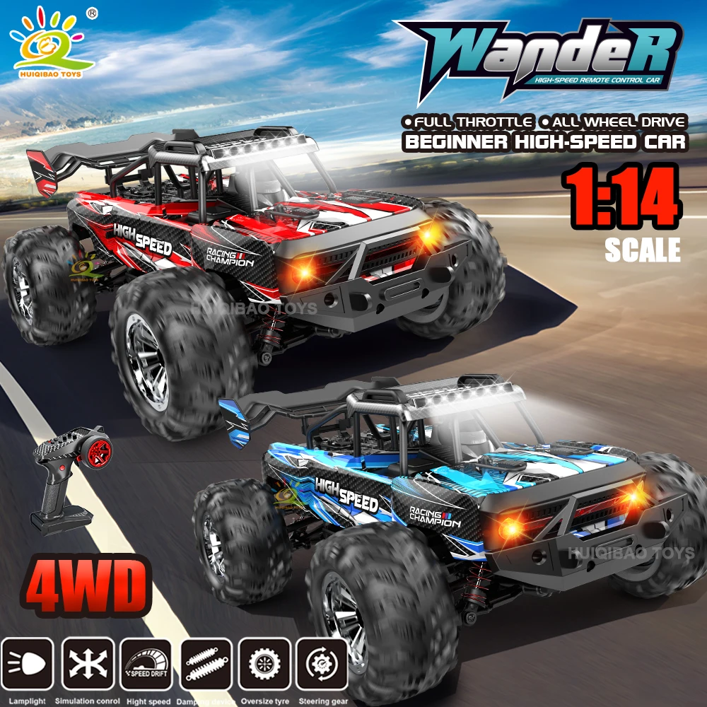 

1:14 Scale Large Remote-Controlled Drift Racing Car 2.4G 4WD Remote-Controlled Off-Road Crawler Adult and Children's Toy Gift