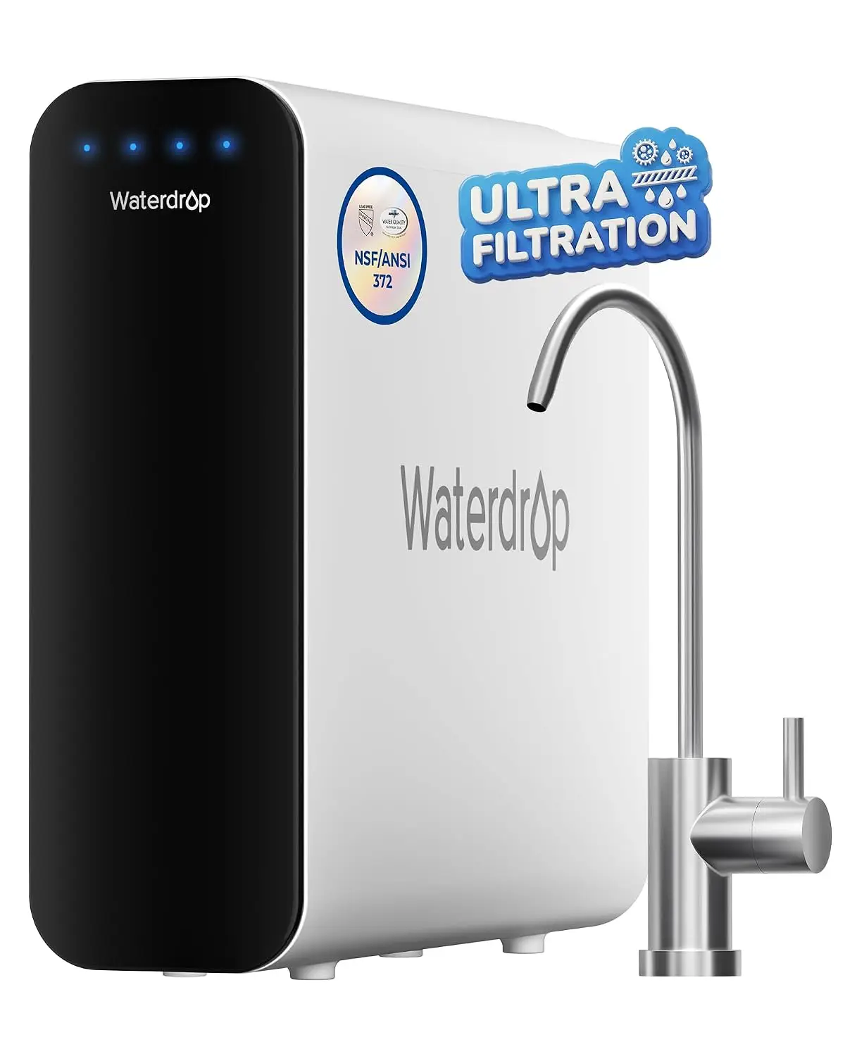 TSU 0.01 Micron Ultra Filtration Under Sink Water Filter System | 3-Stage Tankless Under Sink Water Filtration System, Smart