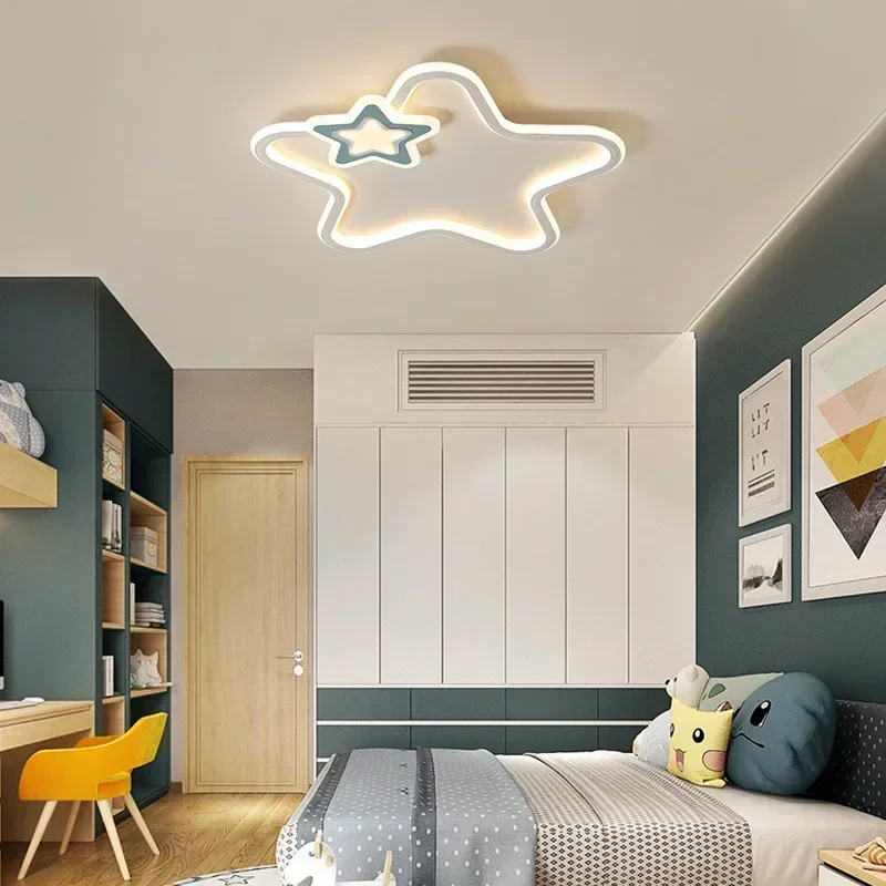 

Современная светодиодная потолочная лампа со звездами для детей, гостиной, кабинета, коридора, балкона, люстра, домашний декор, светильник с блеском