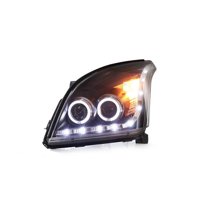 2003-2009 old domineering headlight assembly for Toyota Prado 2700/4000 modified xenon LED angel eye daytime running light