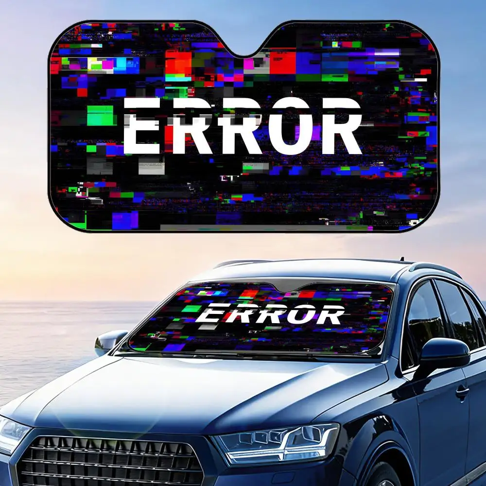 

Error Sun Visor Reusable Aluminum Foil Windshield UV Protection Heat Insulation Cover Sun Visor Shade
