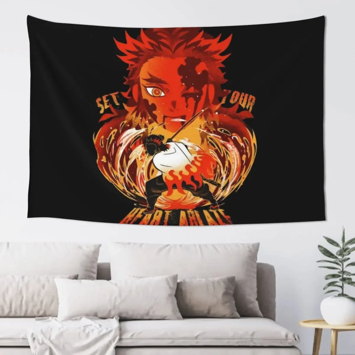 Set Your Heart Ablaze Tapestry Home Decorations Home Decoration Accessories Tapestry