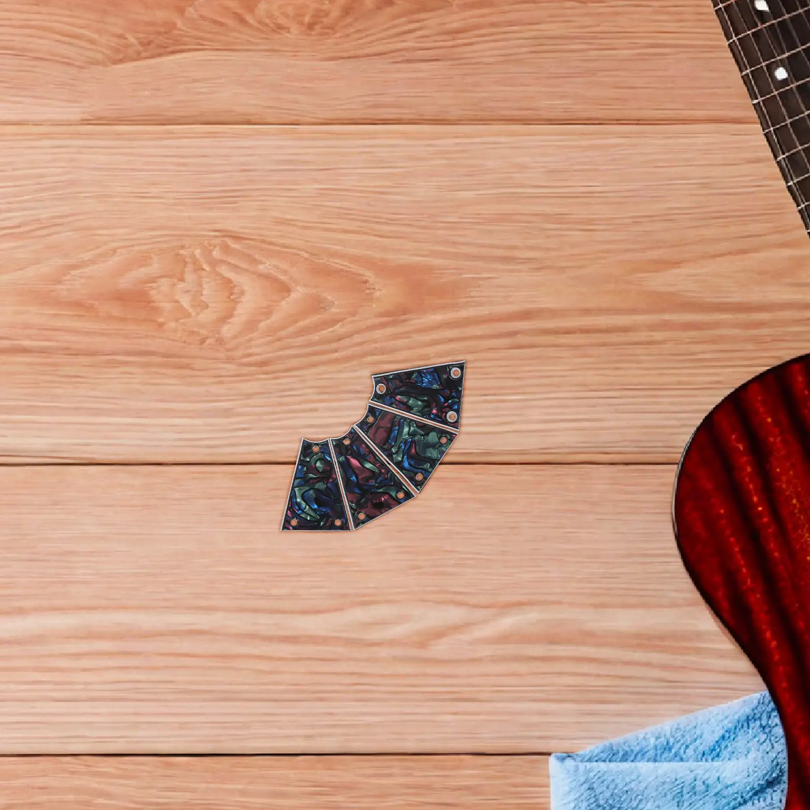 4Pcs Electric Guitar Truss Rod Cover PVC 3 Hole 3 Layer Core Protective Replacement Parts Guitar Accessories for Repairs