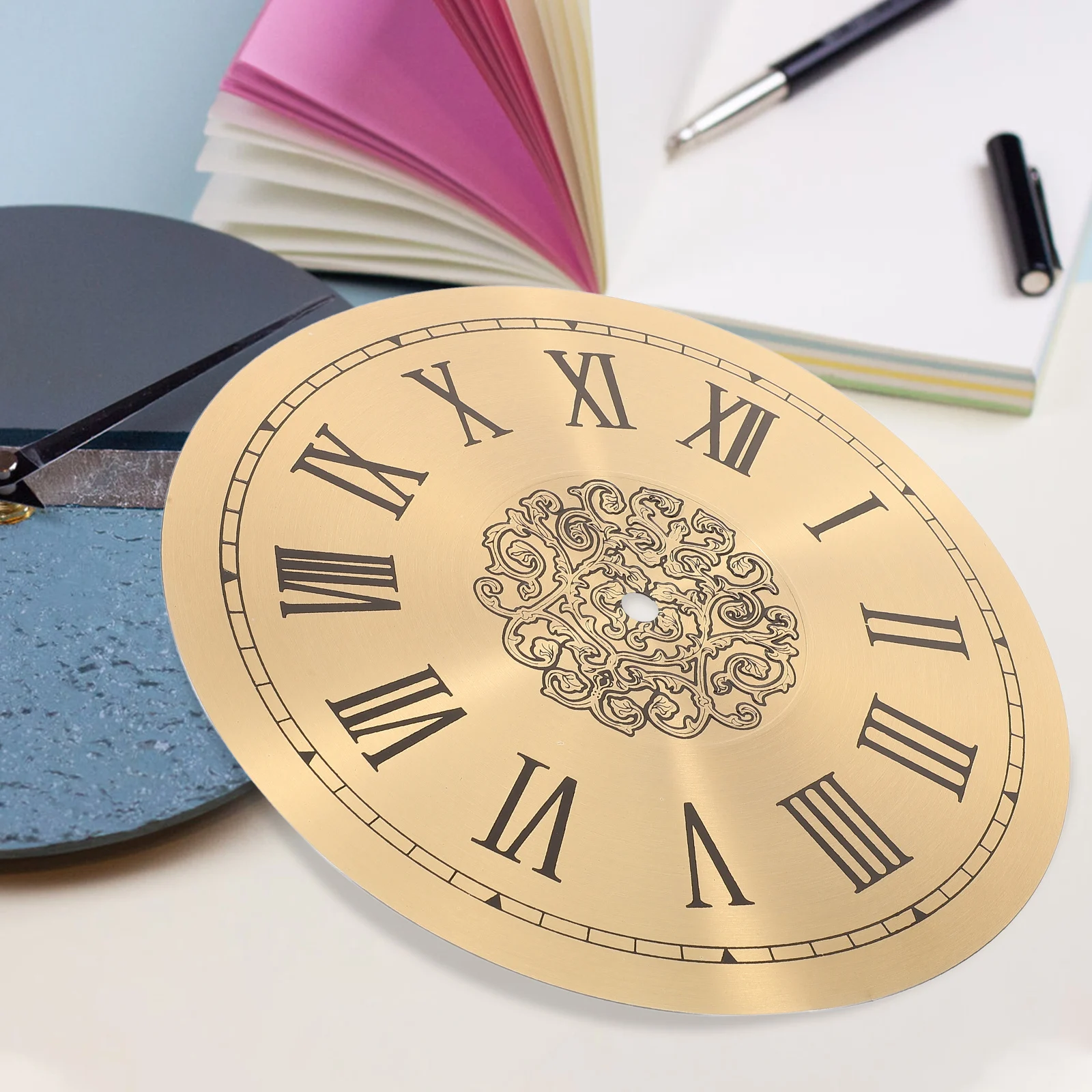 

Aluminum Quartz Dial Replacement 12 Inch Round DIY Wall Clock Board Accessories Home Islamic Decoration Clock Movement Parts