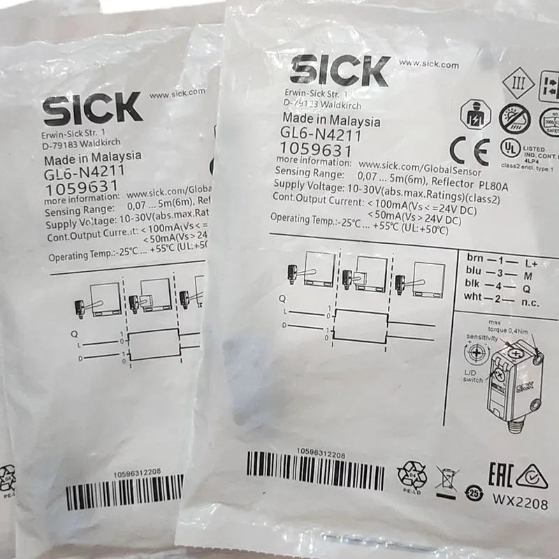 GL6-N4211 Brand new original SICK Photoelectric switch sensor, large quantity in stock, welcome to consult