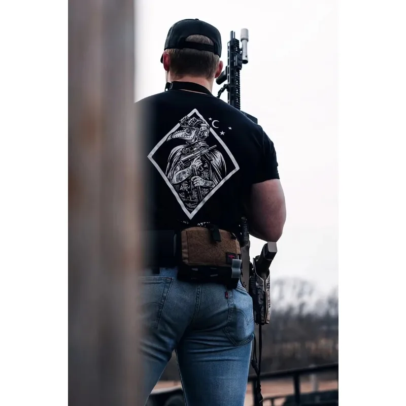 Carpe Noctem Savage Tacticians الجرافيك المحملة للجنسين الرجال النساء الصيف كم أزياء العلامة التجارية الفاخرة عارضة خمر الرجعية #2