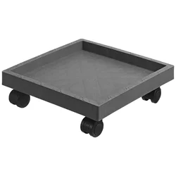 Square Tray Plant Trolley Flower Pot Stand with Wheel Wheelbarrow Sponge Holder Planter Caster Pallet Stroller