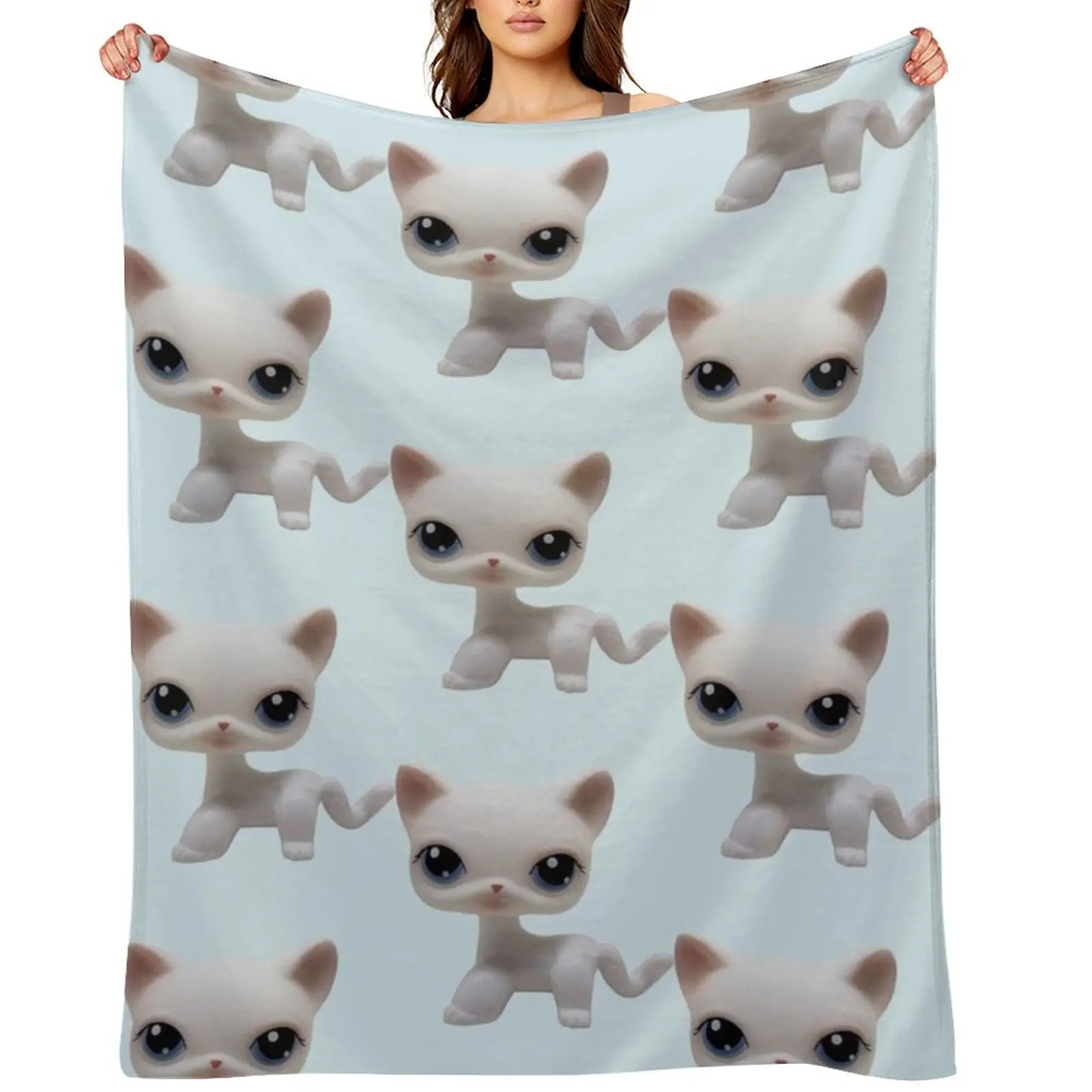 

LPS littlest pet shop Throw Blanket warm for winter Heavy Sofa Throw Flannel Fabric Blankets