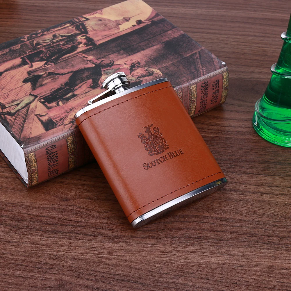 

7oz Stainless Steel Hip Flask Alcohol Bottle Wide Mouth Alcohol Pot Bottle Value Pack for Outdoor Camping Picnics Travel