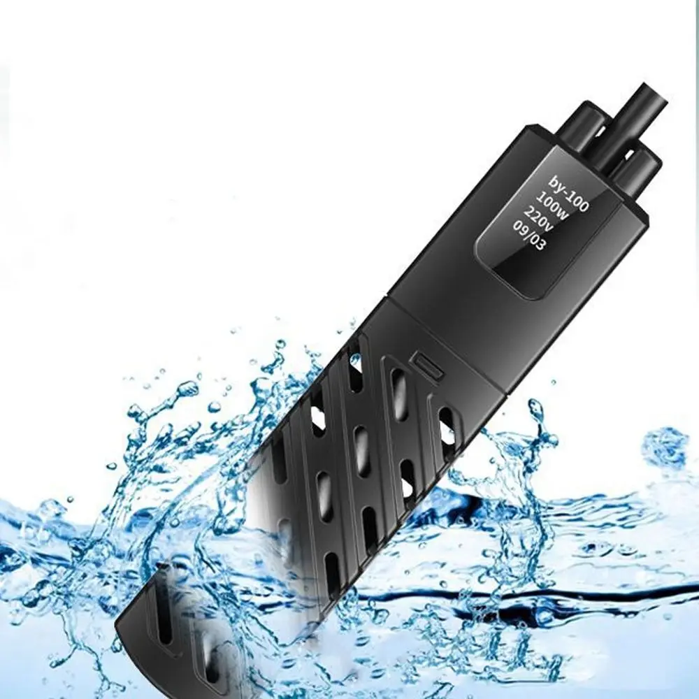 Quartz Glass Aquarium Submersible Heater Adjustable Low Water Level Fish Tank Heating Rod Constant Temperature Control 30w-100w - view 4