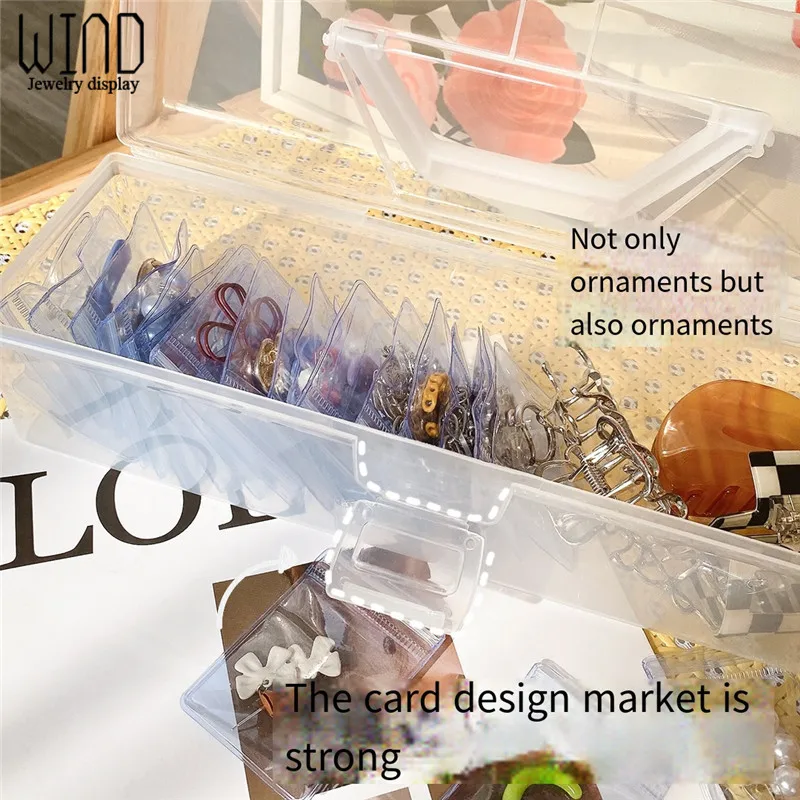 New Jewelry Storage Containers Box Portable Anti-oxidation Jewellery Box Holder Storage Organizer Packaging for Earrings Rings