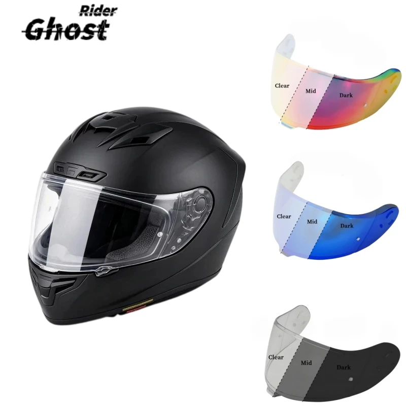 For Anti‑UV Photochromic Helmet Lens  NEOTEC 3 & CNS‑3C, Windproof Replacement Visor, Clear‑to‑Dark Shield for Motorbike Riding