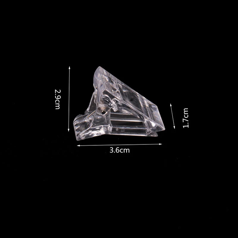 الاكريليك مسمار كليب هلام شفاف سريعة بناء الأظافر نصائح كليب أظافر تمديد الأشعة فوق البنفسجية Clamps بها بنفسك المشابك مانيكير كليب