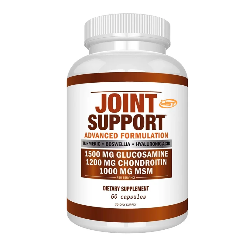 60 capsules containing glucosamine chondroitinand turmerictosupport joint health, activity,and high cartilage absorption formula