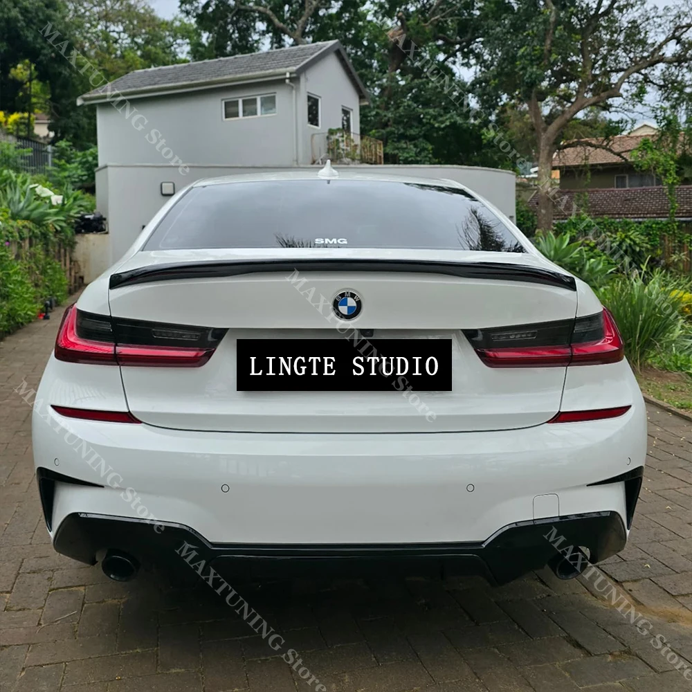 

For BMW 3 Series G20 G80 MP Style Rear Trunk Boot Lip Spoiler Tail Wing Splitter Decoration 330i 320i 330d M340i M3 2019-2024