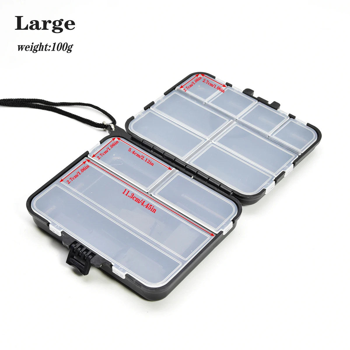 Double Sided Tackle Box Box Fishing Gear Accessory Storage Box Fishing Bait Box Mino Hard Bait Pencil Squid Fake Bait Box