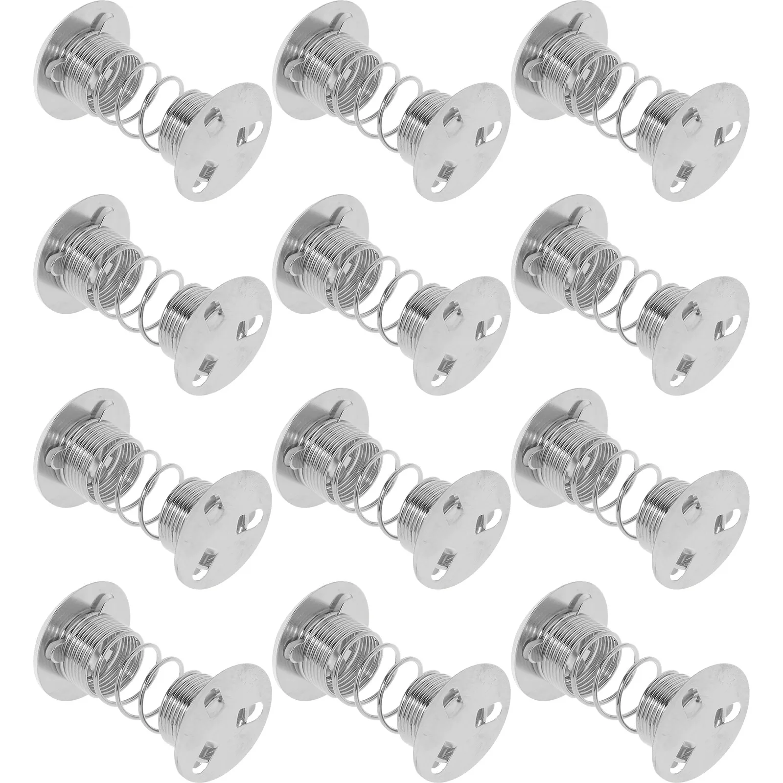 

12Pcs Clay Ornament Spring Base Adhesive Spring Head Swing for Fortune Cat Car Dashboard Decoration Swing Springs