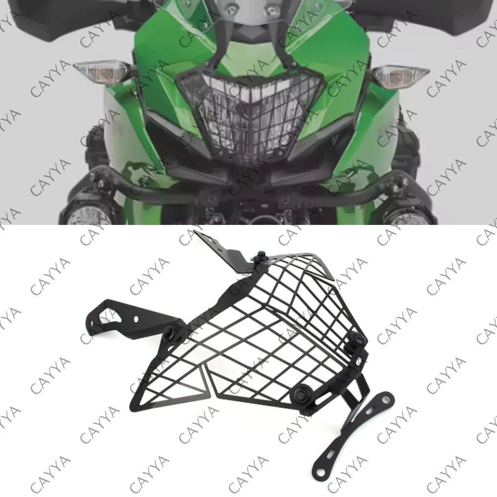 Motorcycle Headlight Guard Cover Protector Grille For KAWASAKI Versys 300 KLE300 X - 300 2015 2016 2017