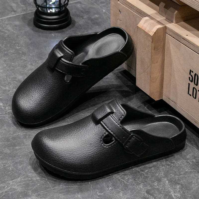 

Fashion Clogs Slippers Men Indoor Home Slippers Soft Platform Sandals Anti-Slip Eva Slides Waterproof Outdoor Beach Slippers