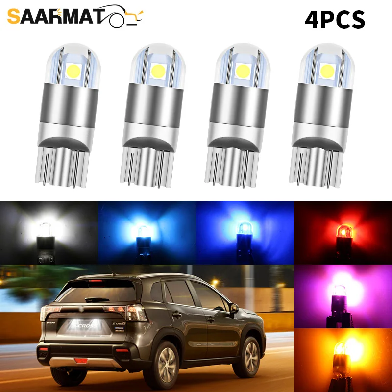 4pcs LED License Plate Light W5W T10 Lamp For Suzuki Alto Baleno Celerio Grand Vitara Vitara Ignis Jimny Liana Swift SX4 Wagon R