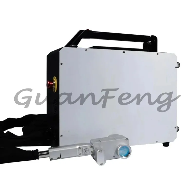 Pulse fiber laser cleaning machine, 50W 100W 200W portable metal surface rust remover