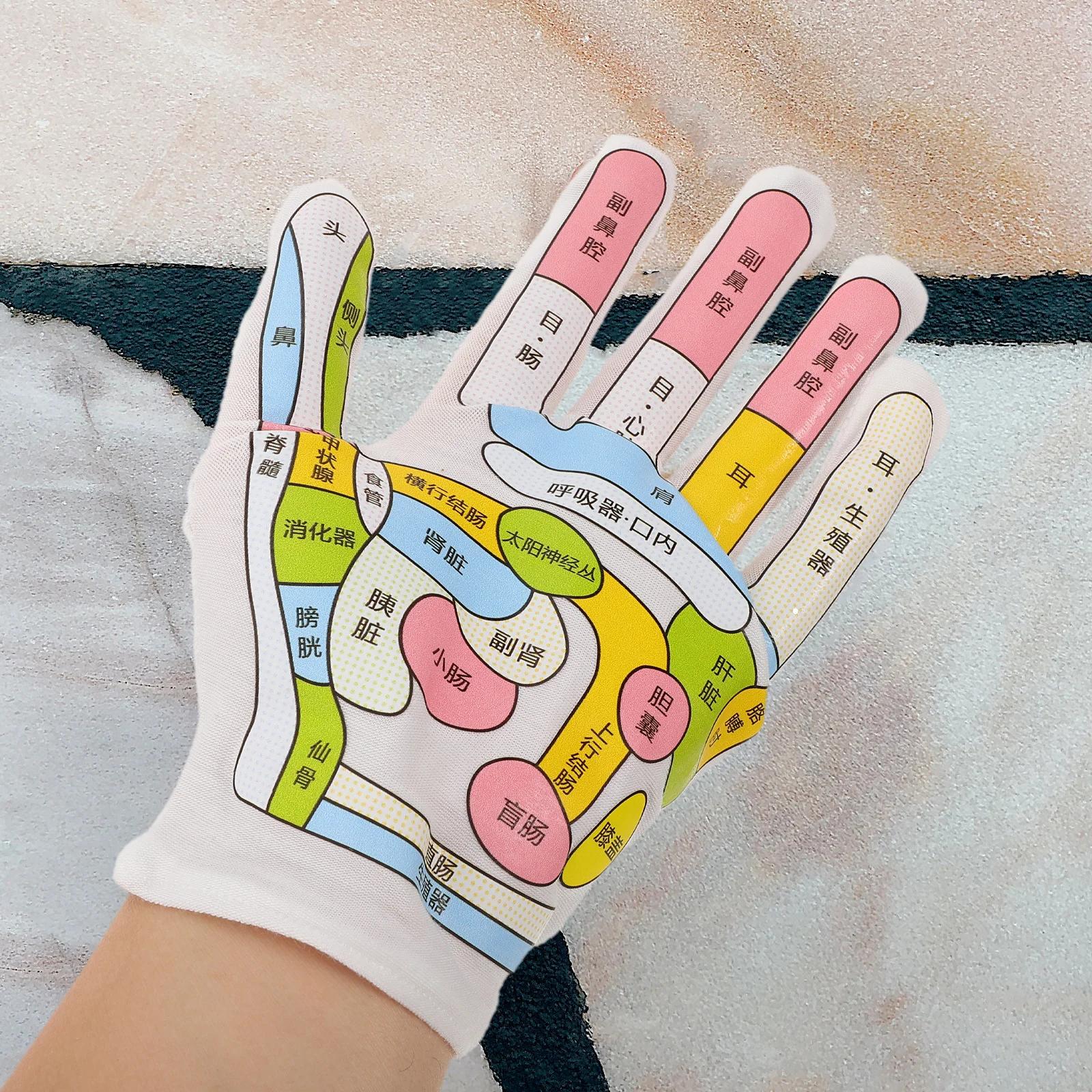 1 مجموعة 1 مجموعة قفازات التدليك المحمولة العلاج بالابر ريفليكسولوجي الجوارب مرونة قابلة لإعادة الاستخدام مدلك يدوي للجسم القدم لتخفيف الآلام #4