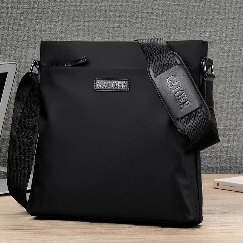 Bolso Bandolera Pequeño Informal de Tela Ox para Hombre, Marca GATOER, Asa Suave, Estilo Urbano, Mochila de Ocio