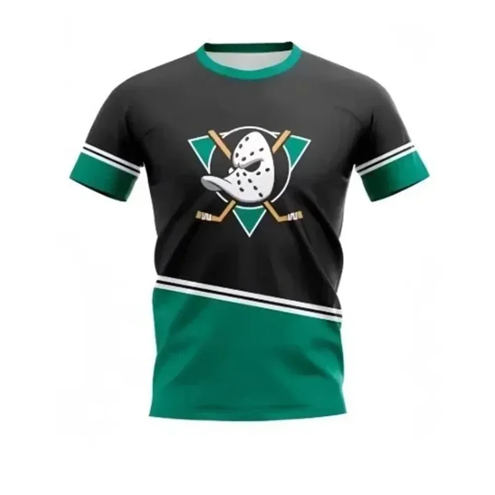 Herren Schnelltrocknendes 3D-Gedrucktes Hockey-Style Kurzarm-Sport-T-Shirt Amerikanisches Retro Atmungsaktives Multifunktionales Sport-Oberteil – Detail 5