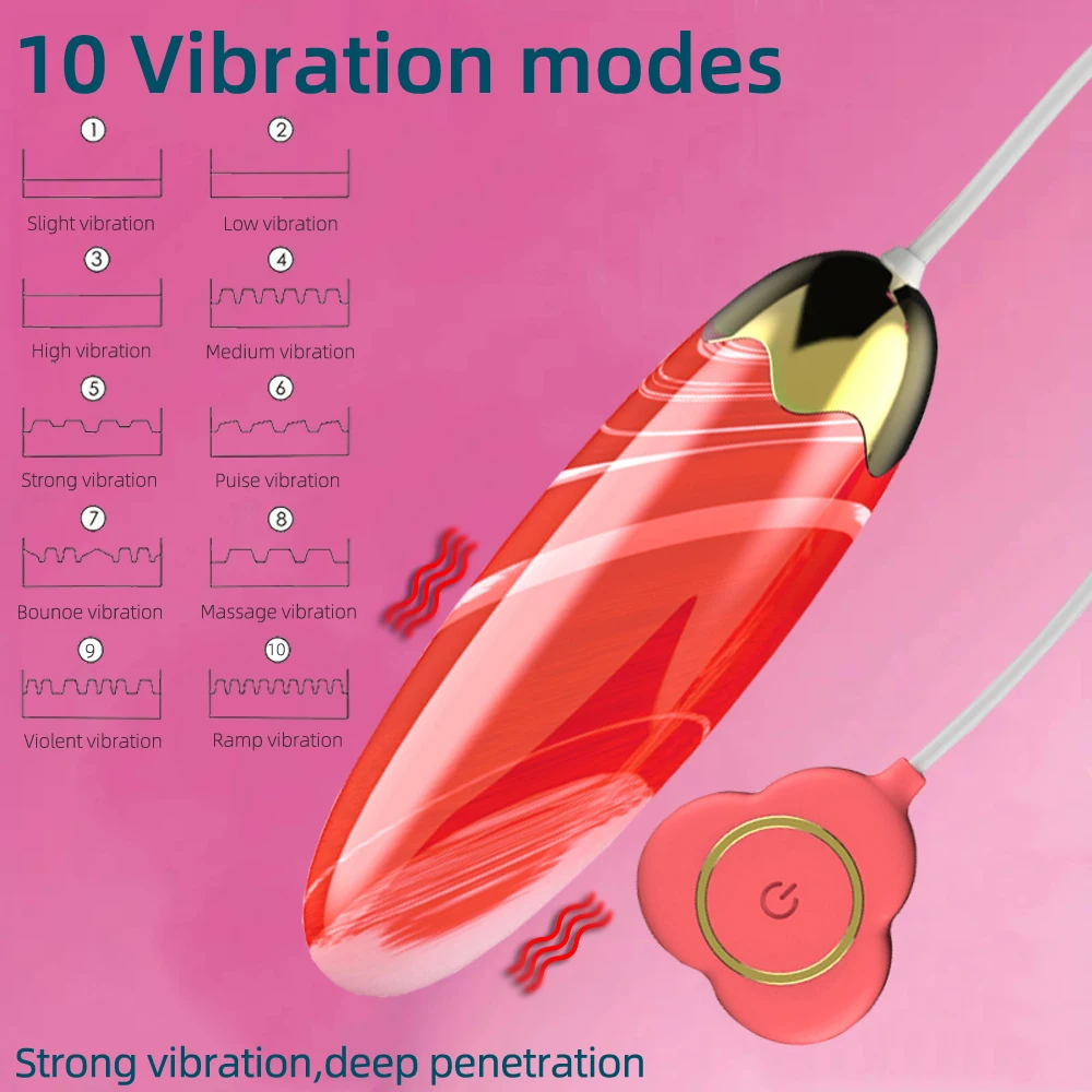 Silicone Vibrating Egg Wire Remote Control Bullet Vibrators Vaginal Masturbation G Spot Stimulating Massager Women Sex Toys