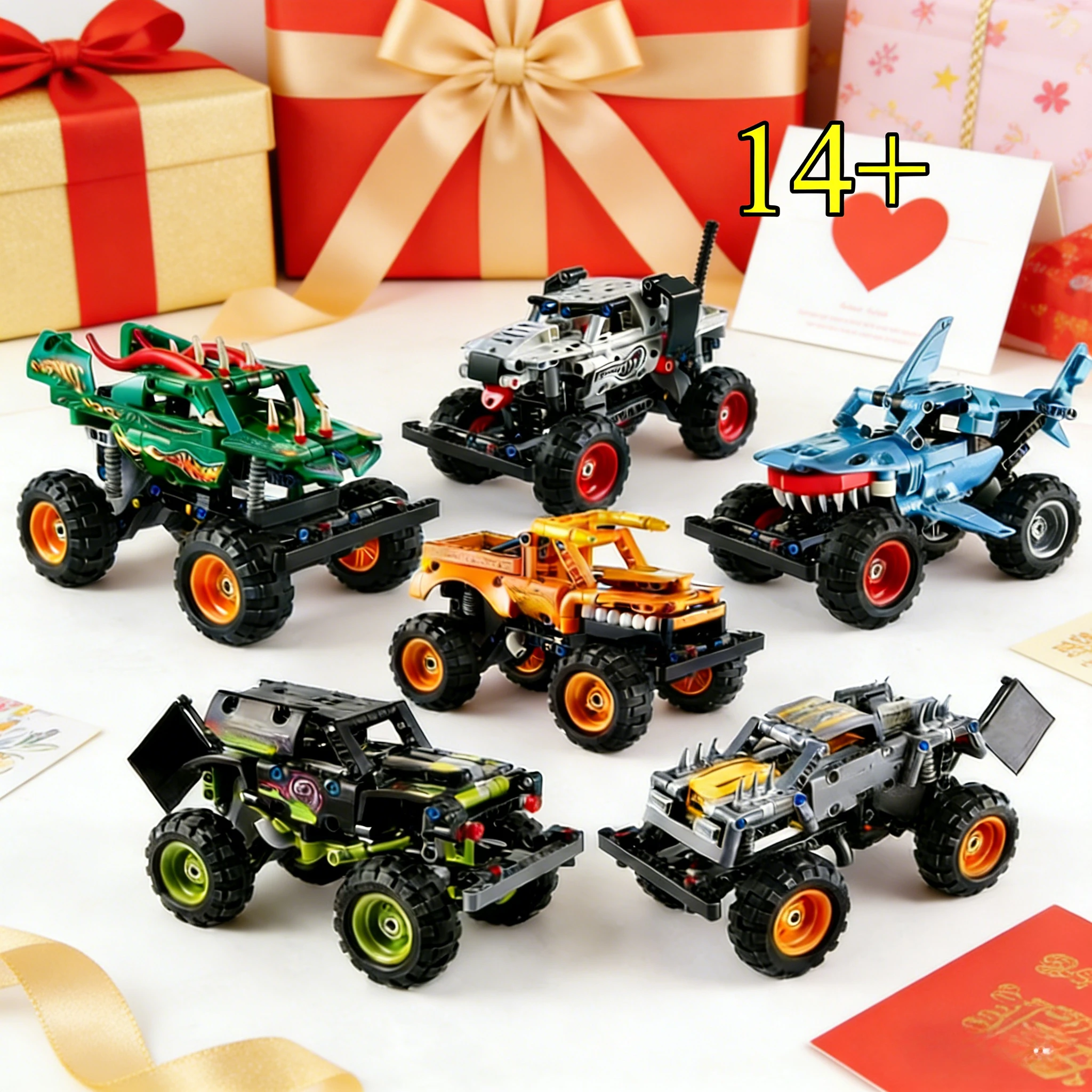 Cool Giant Wheel Off-road Vehicle Series 42149 Building Blocks Sets Suitable for Birthday Gifts Compatible with Legoed Particles