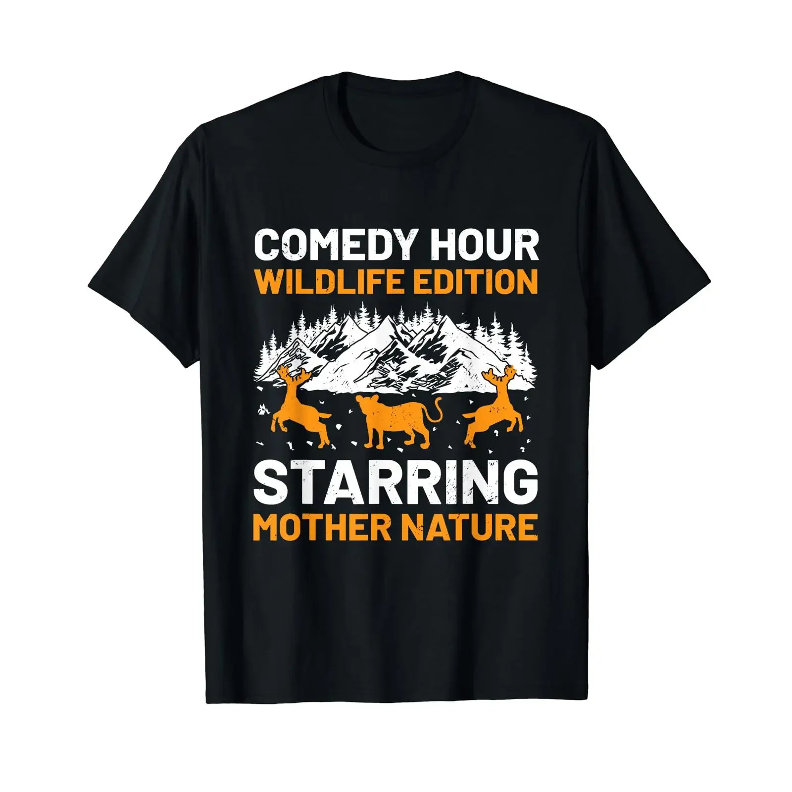 Wildlife Observer Spotting T-Shirt, Vintage-Waschung, Grafik, dehnbar, stilvoll, lässig, atmungsaktiv, Designerkleidung, Herren, Unisex