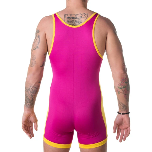 Solid Color Classic Style Wrestling Singlet Bodysuit Leotard Outfit Weightlifting Underwear GYM Triathlon PowerLifting Skinsuit